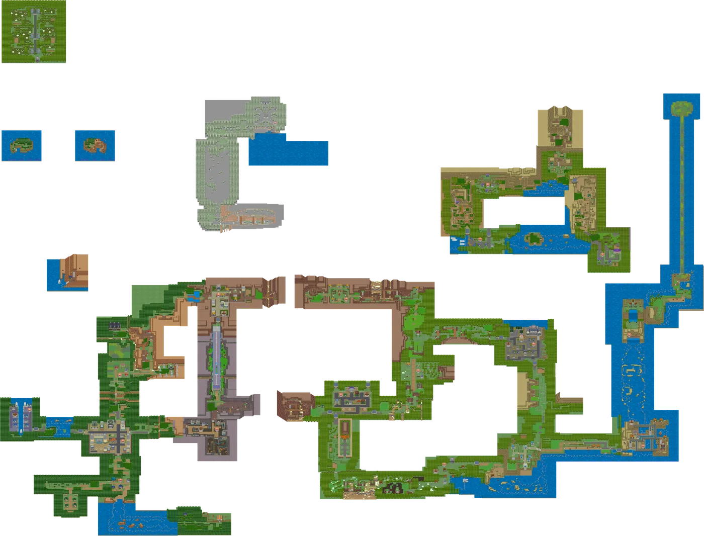 Sinnoh Overworld map from Pokémon Brilliant Diamond