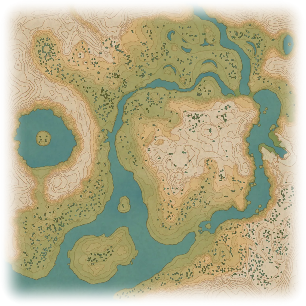 Obsidian Fieldlands map from Pokémon Legends: Arceus