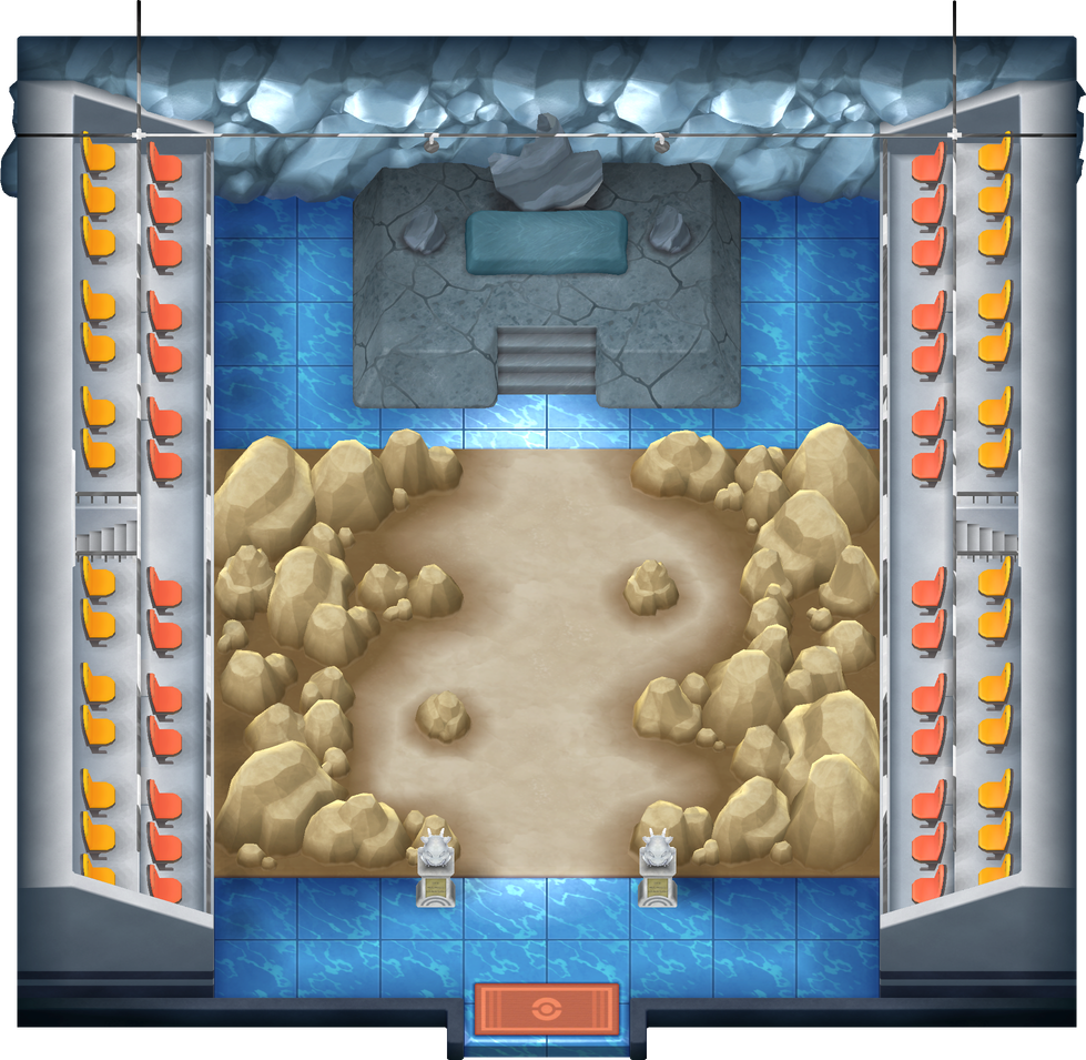Pewter City Gym map