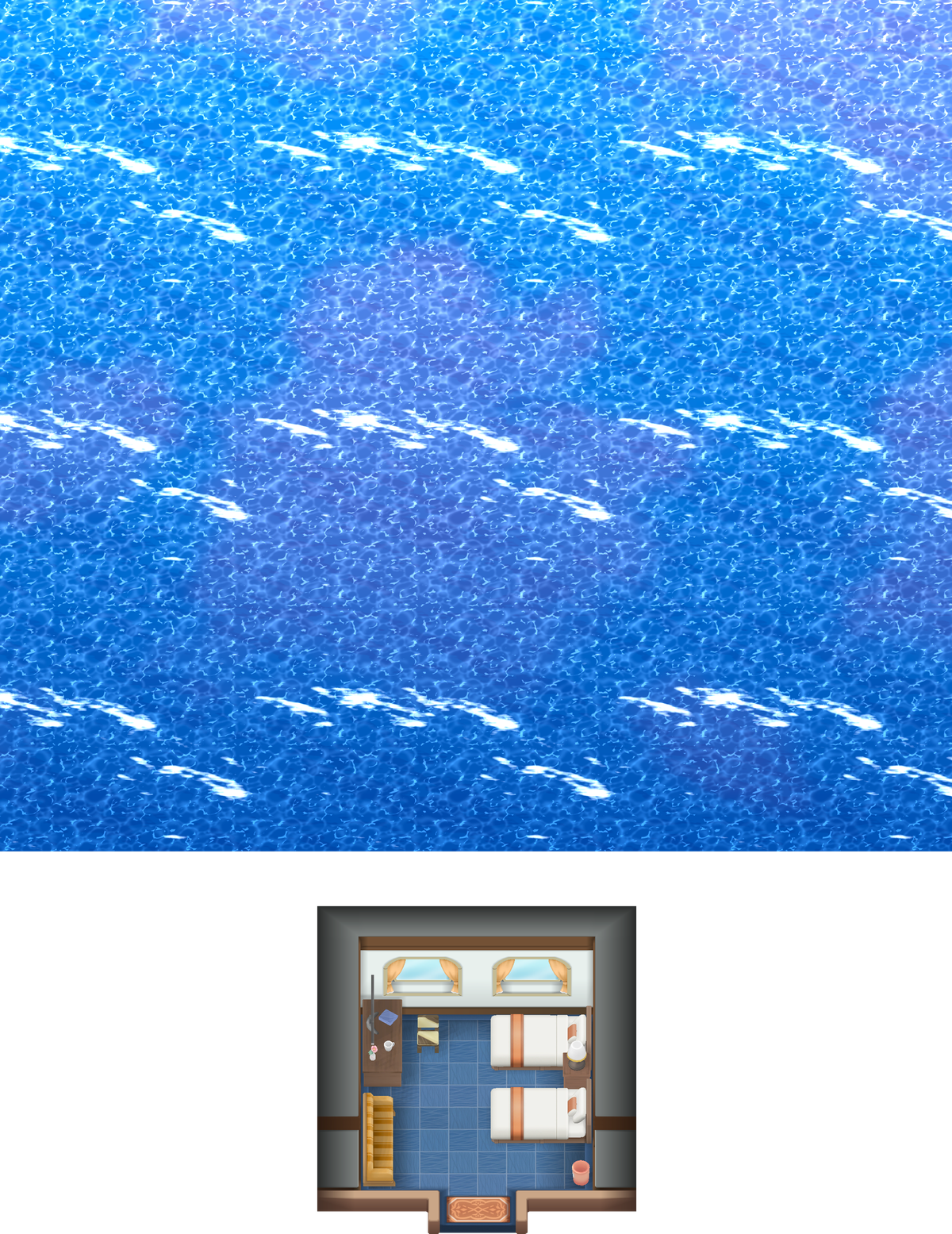 S.S. Anne: Door Lower 6 map