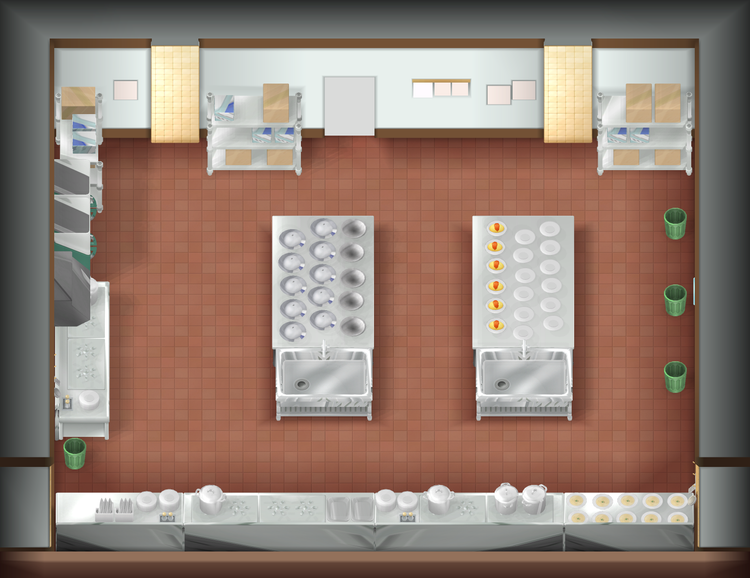 S.S. Anne: Kitchen map