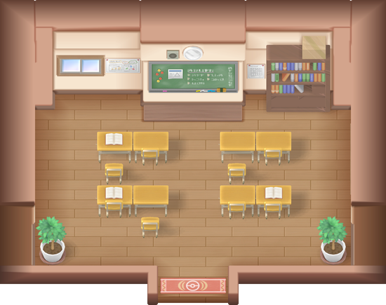 Pokemon School map