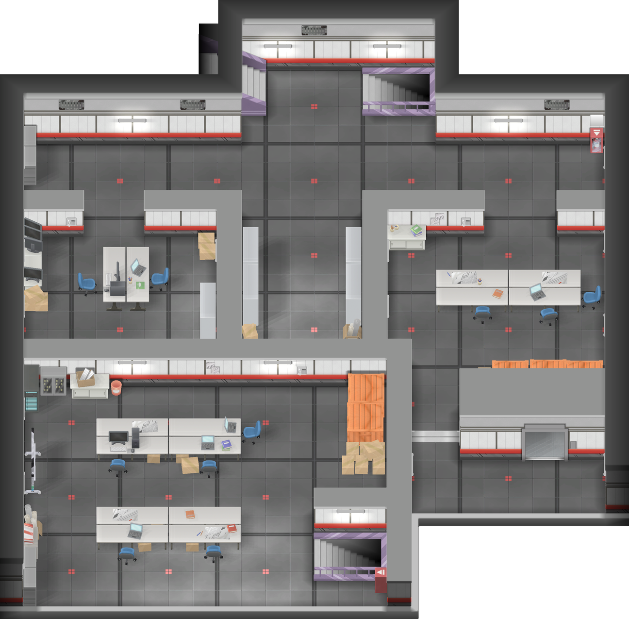 Rocket Hideout B1F map