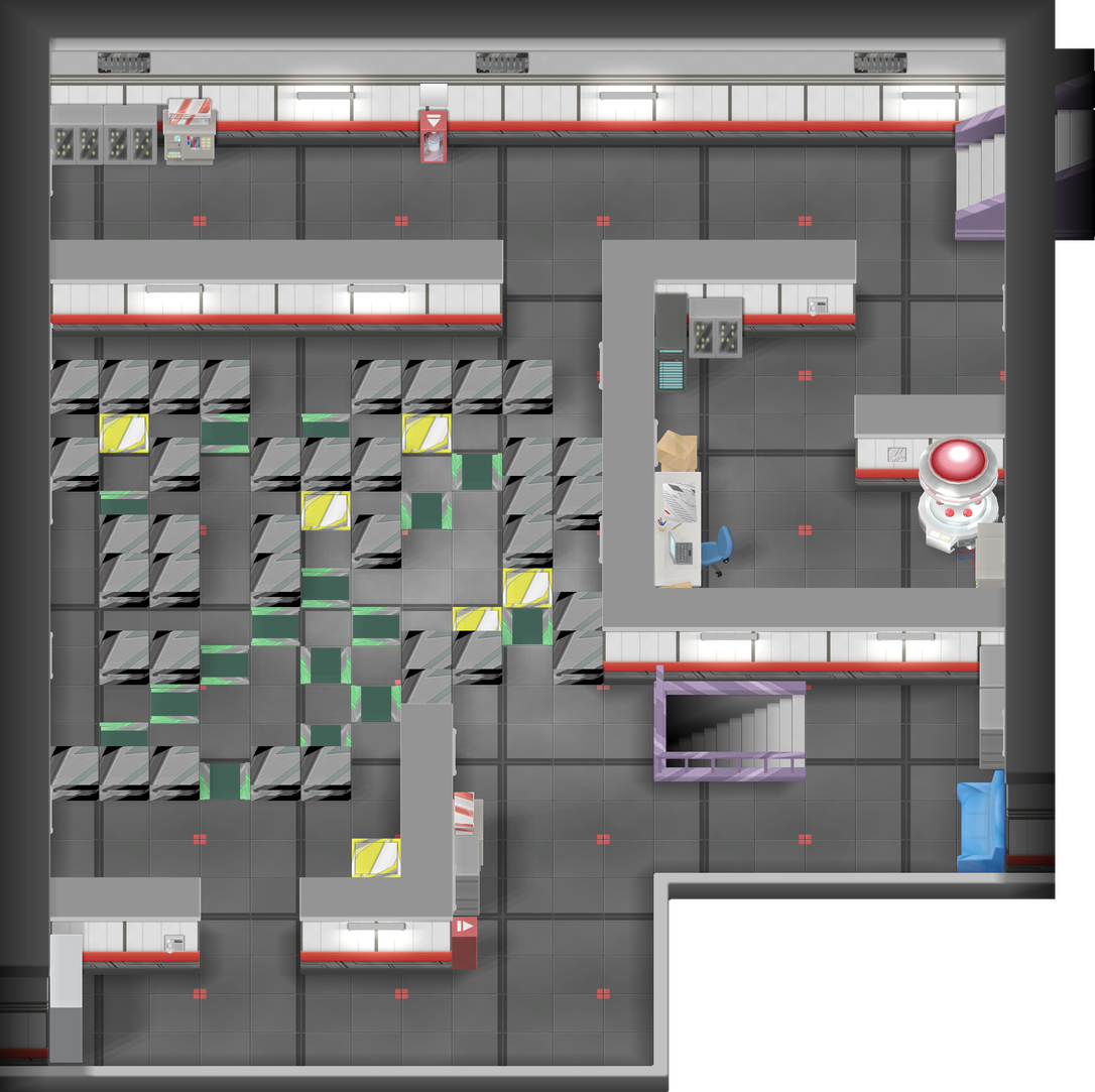 Rocket Hideout B3F map