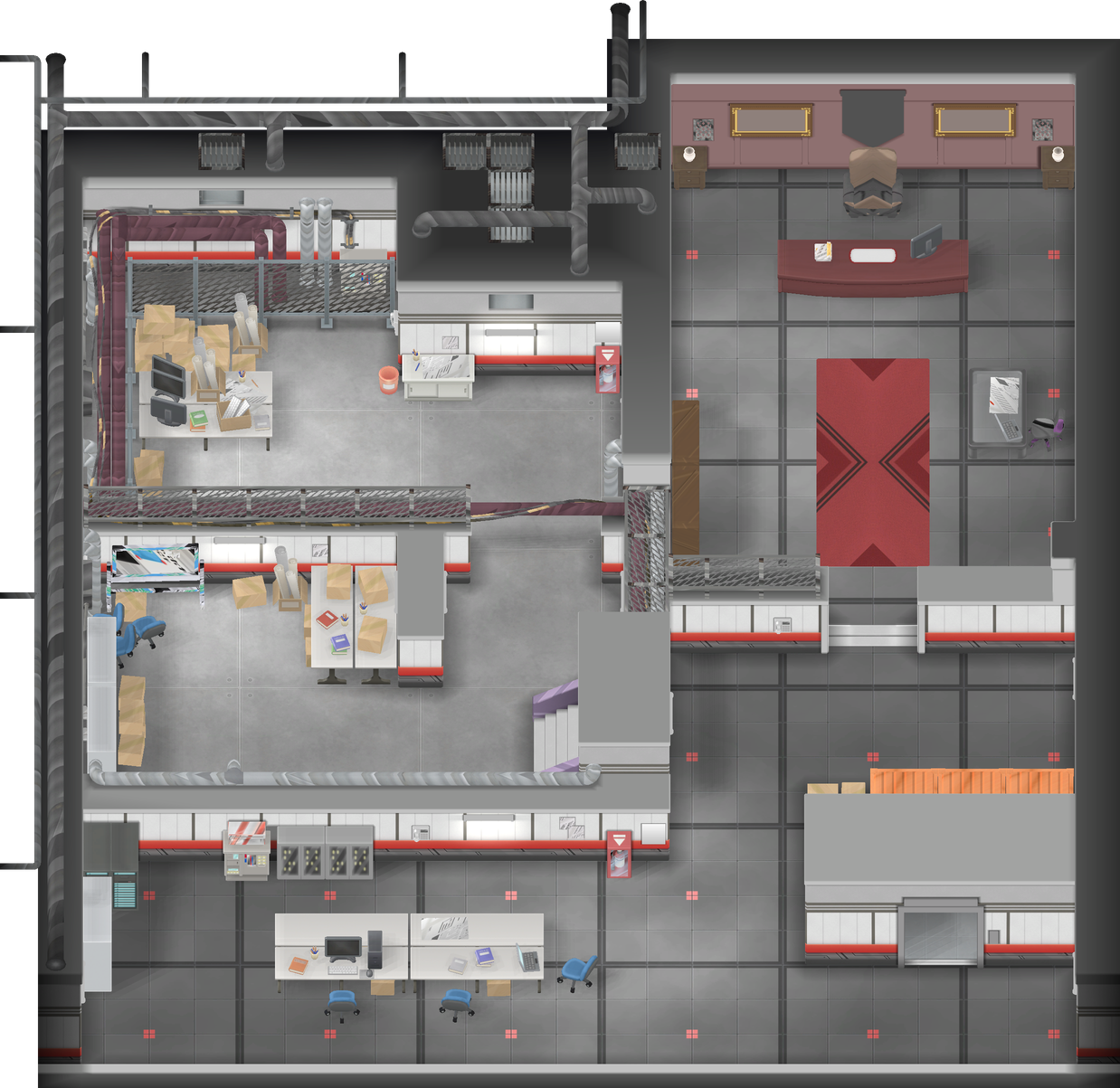 Rocket Hideout B4F map