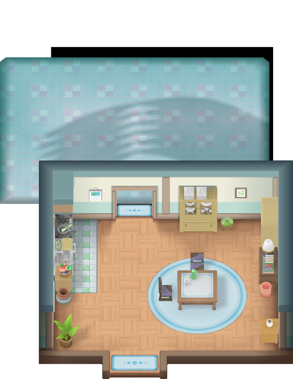 House with N exit in Cerulean map