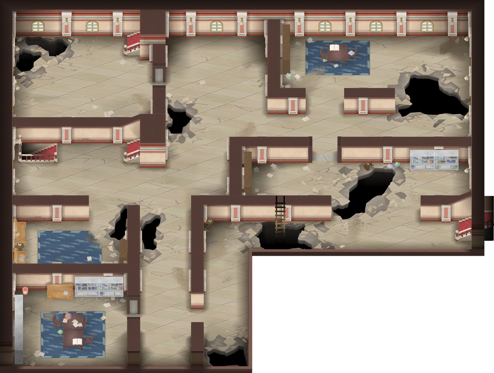 Pokemon Mansion 2F map