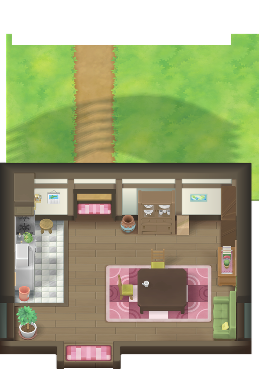 House with door in Fuchsia map