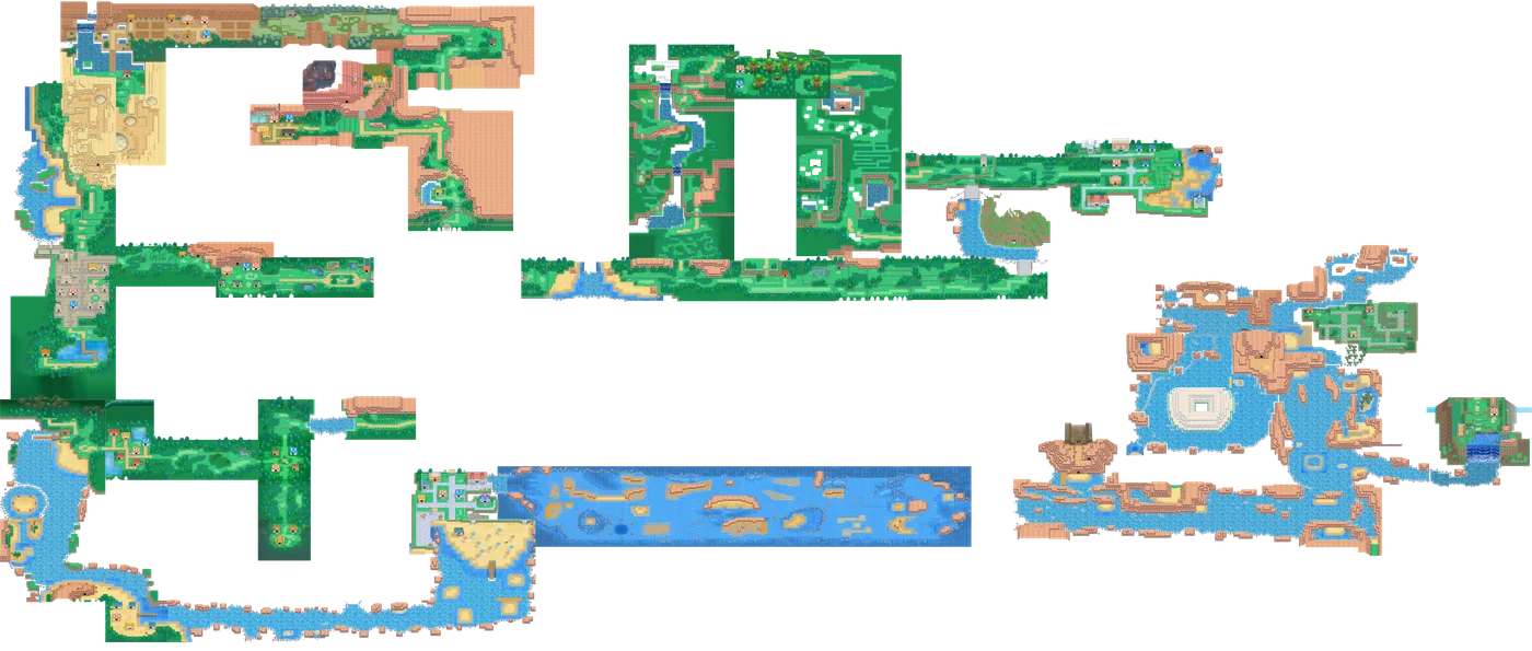 Hoenn map from Pokémon Omega Ruby