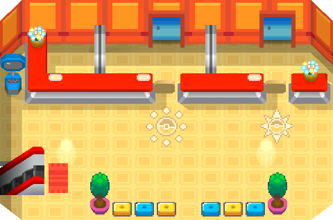 Pokecenter 2F map