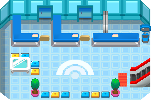 Pokecenter B1F map