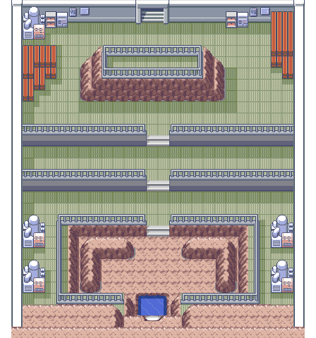 Magma Hideout 1F map