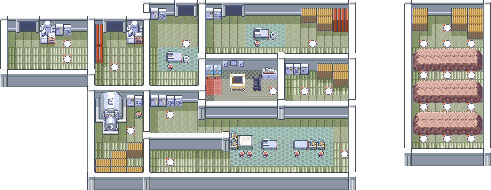 Magma Hideout B1F map