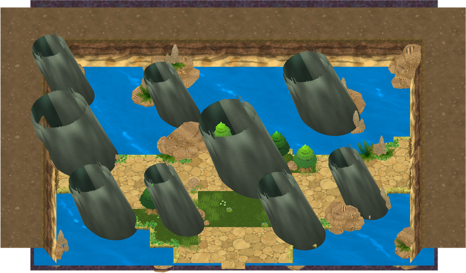 Riverbank Cave map