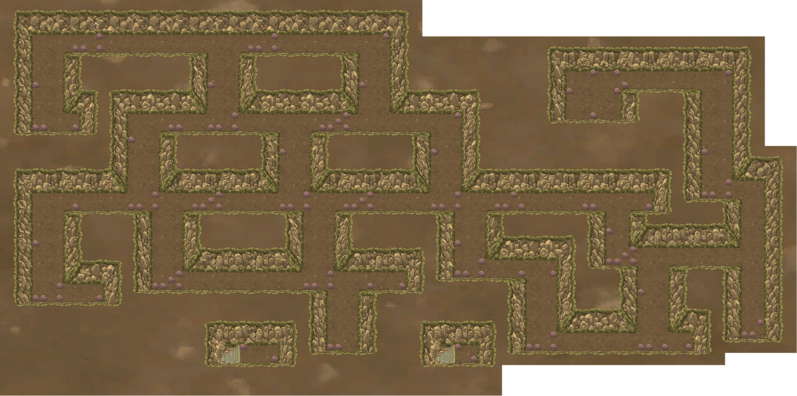 Wayward Cave map