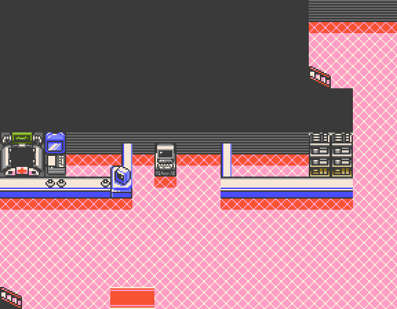 Indigo Plateau Pokecenter 1F map