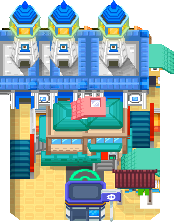 Azalea Pokecenter 1F map