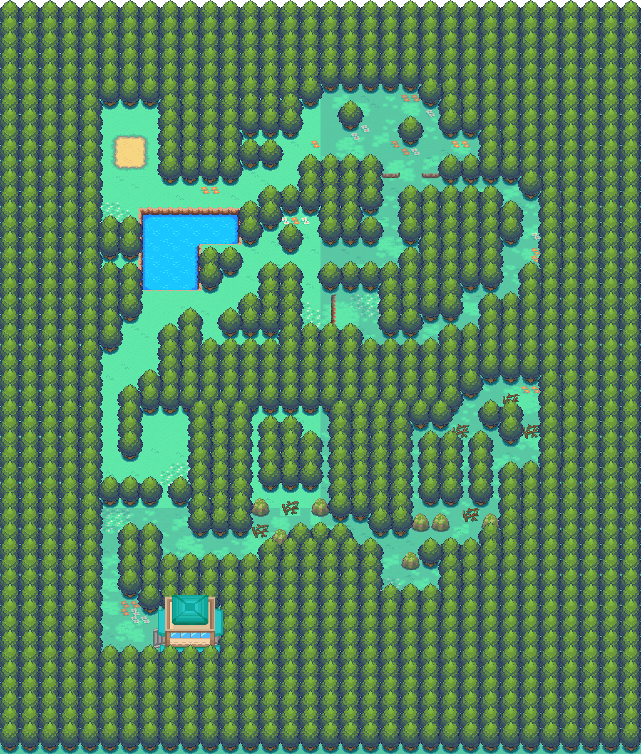 Ilex Forest map