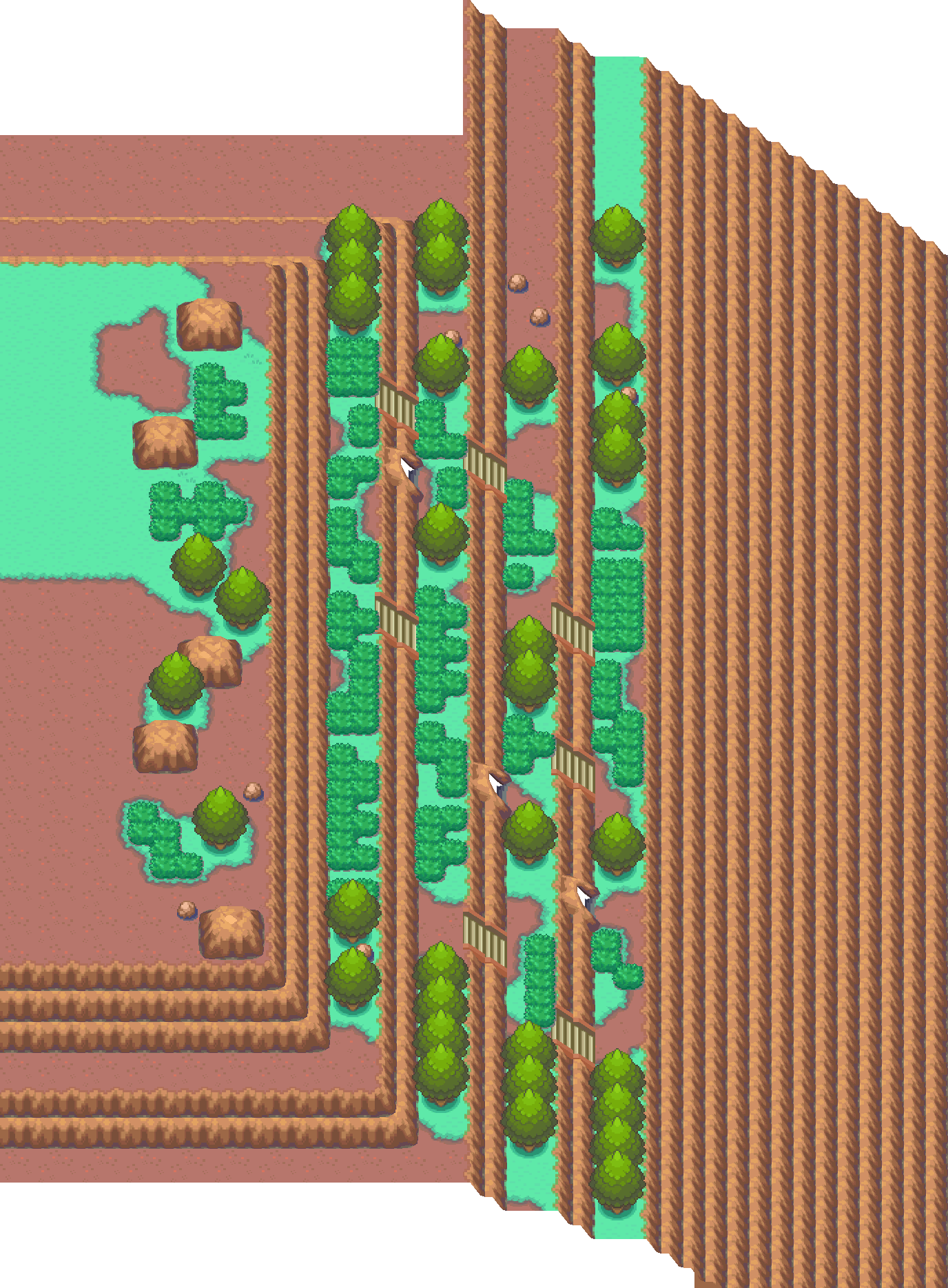 Mount Silver Cave Lower Mountainside map