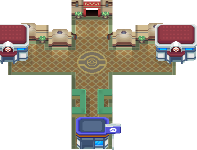 Route 22 Pokemon League Reception Gate map