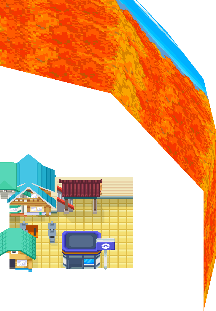 Saffron Copycat House 1F map