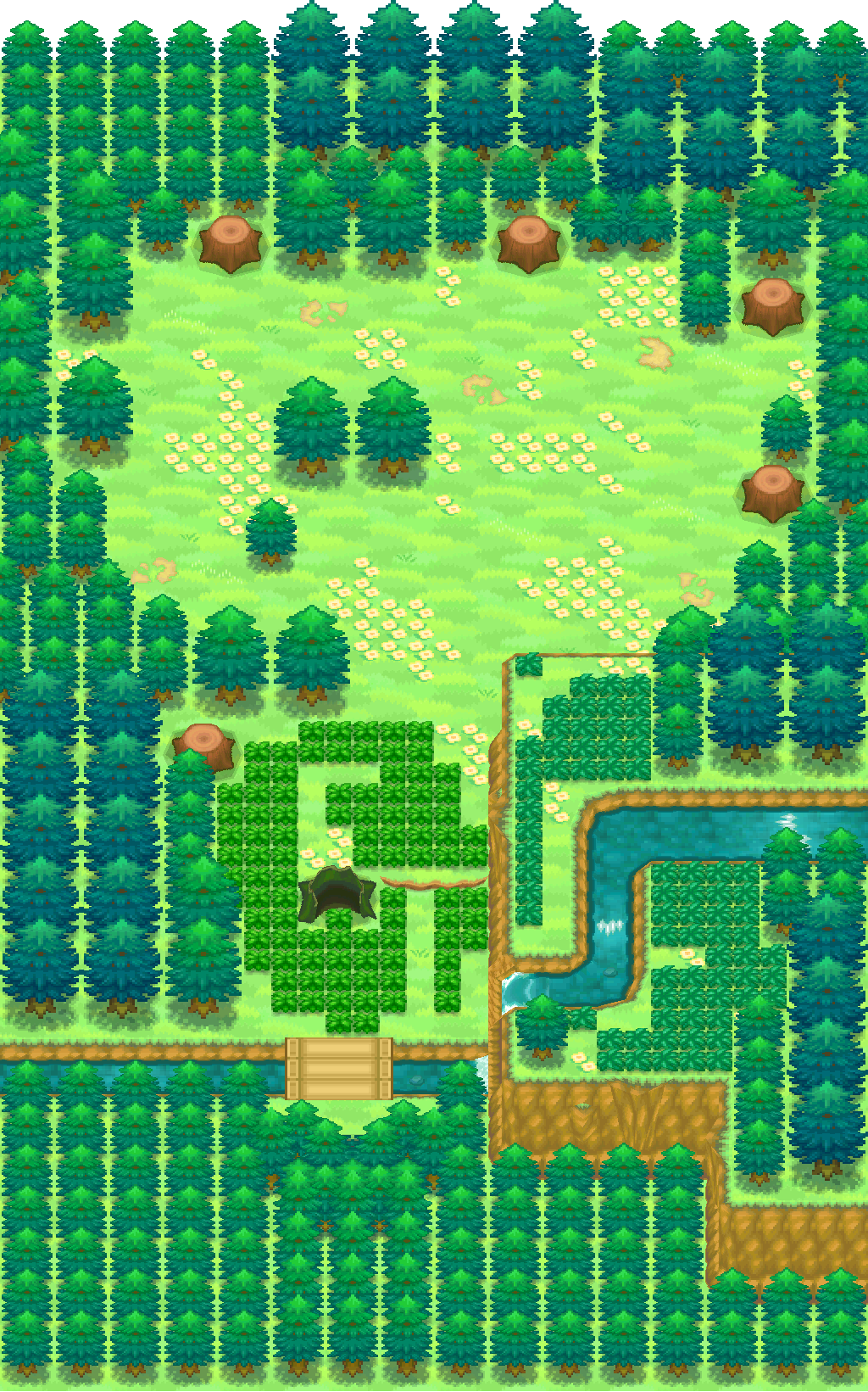 Lostlorn Forest map