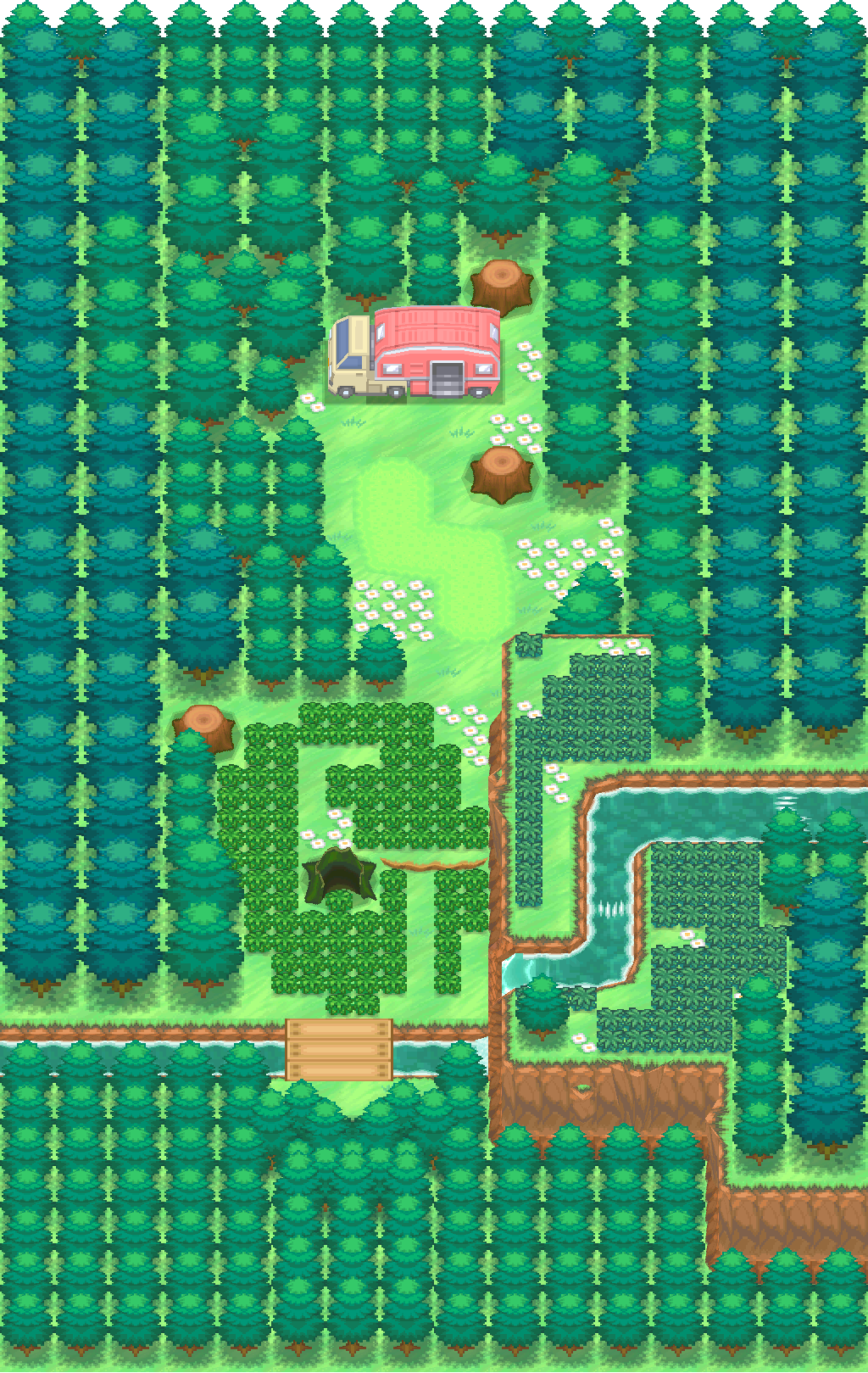 Lostlorn Forest map