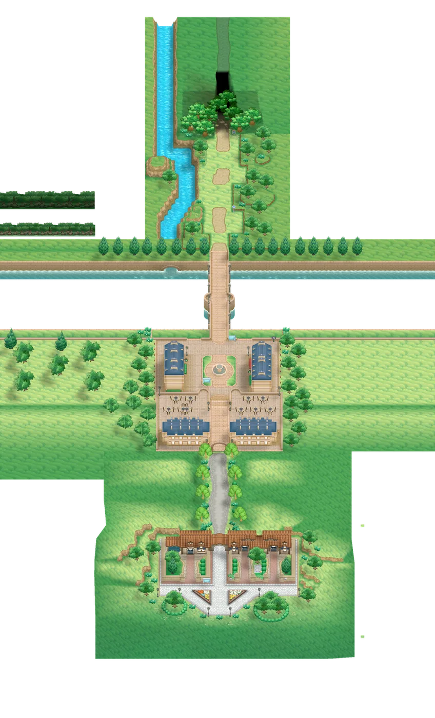 Aquacorde Town map from Pokémon Y